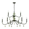Elk Home French Connection 42'' Wide 9-Light Chandelier - Malted Rust D3960